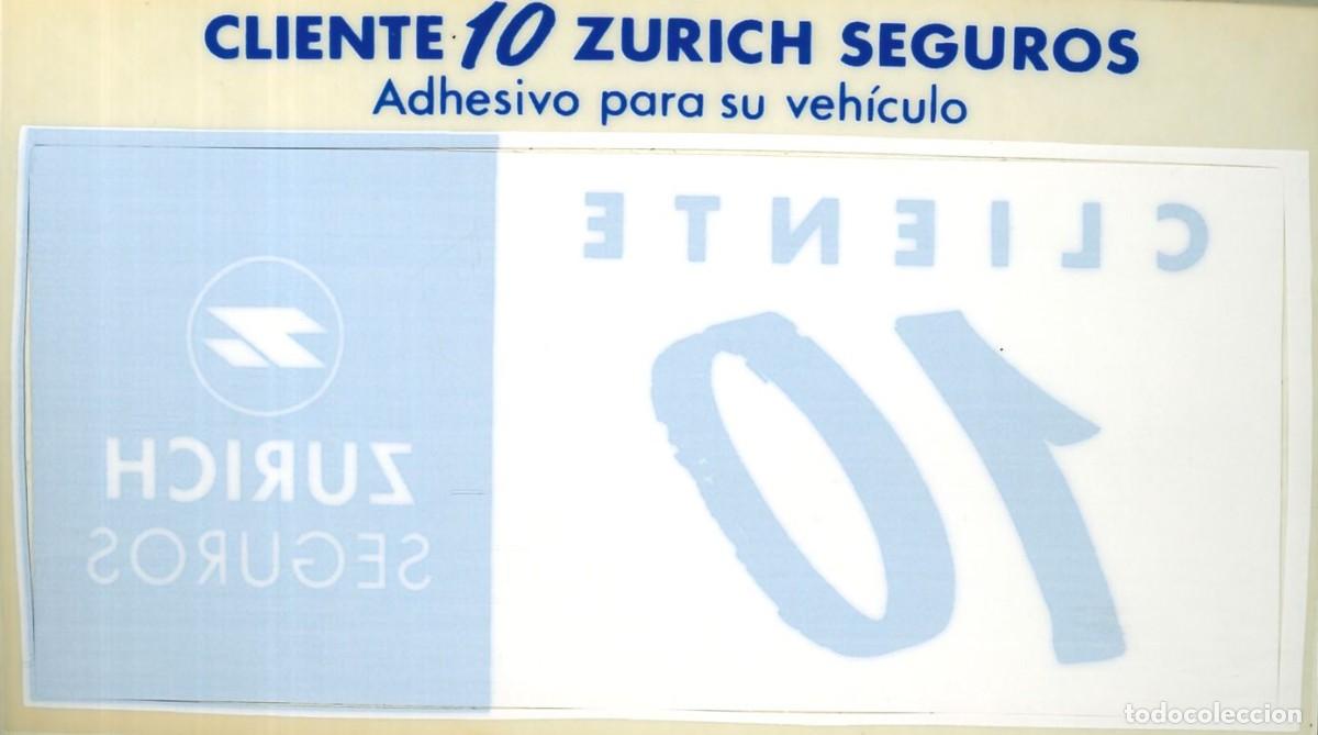Pegatinas de colecci&oacute;n: PEGATINA - ADHESIVO - SEGUROS - ZURICH - CRISTAL