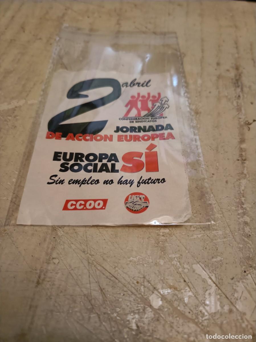 Pegatinas de colecci&oacute;n: PEGATINA ADHESIVO POL&Iacute;TICA A&Ntilde;OS 70-80 DESPEGADA