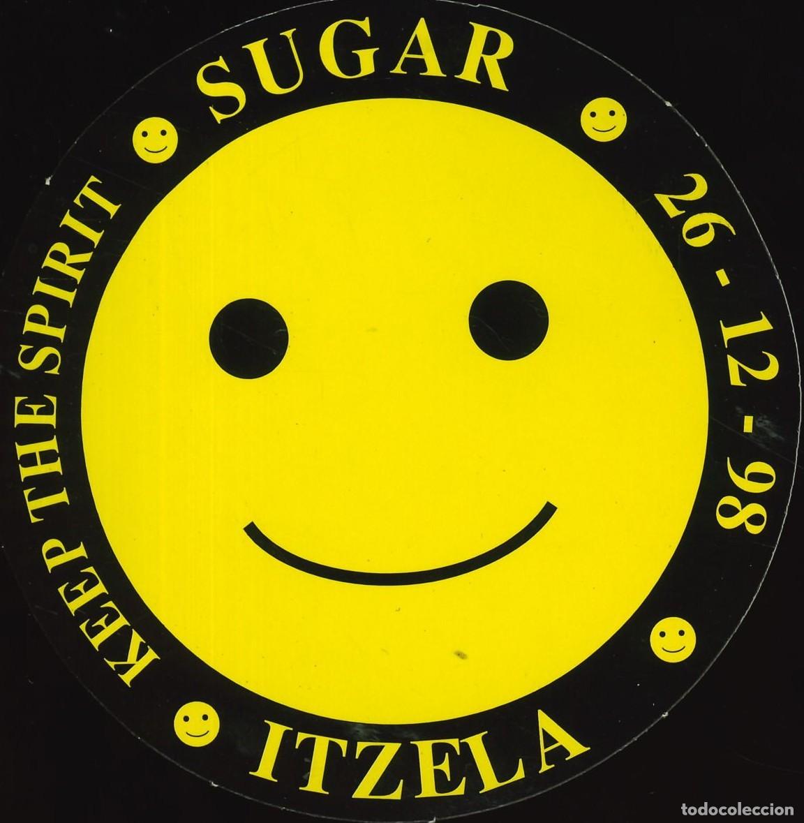 Pegatinas de colecci&oacute;n: PEGATINA - ADHESIVO - DISCO - PUB - ITZELA - SUGAR - 26-12-1998 - OIARTZUN (GUIPUZCOA)