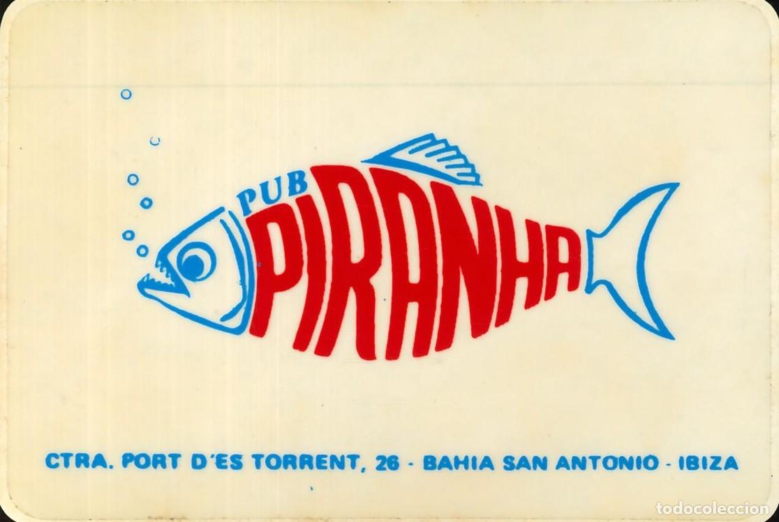 Pegatinas de colecci&oacute;n: PEGATINA - ADHESIVO - DISCO - PUB - PIRANHA - BAHIA SAN ANTONIO (IBIZA)