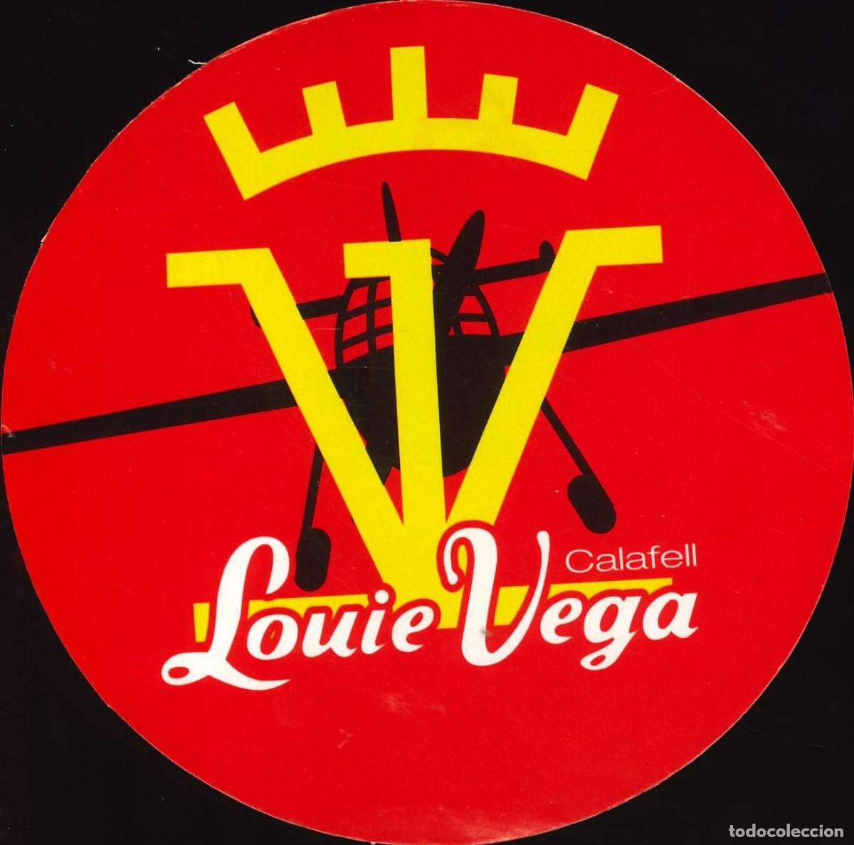 Pegatinas de colecci&oacute;n: PEGATINA - ADHESIVO - DISCO - PUB - LOUIE VEGA - CALAFELL (TARRAGONA)