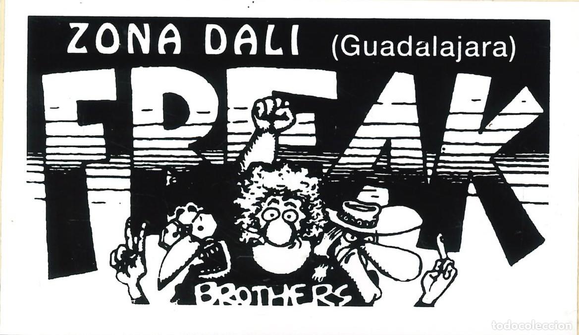 Pegatinas de colecci&oacute;n: PEGATINA - ADHESIVO - DISCO - PUB - FREAK BROTHERS - ZONA DALI (GUADALAJARA)
