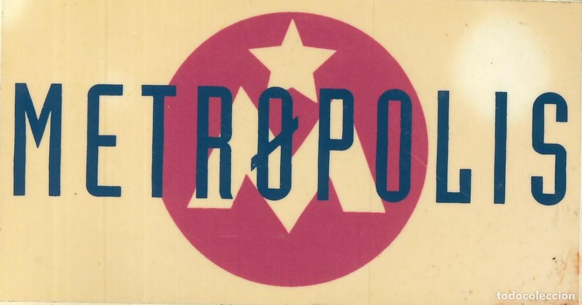 Pegatinas de colecci&oacute;n: PEGATINA - ADHESIVO - DISCO - PUB - METROPOLIS