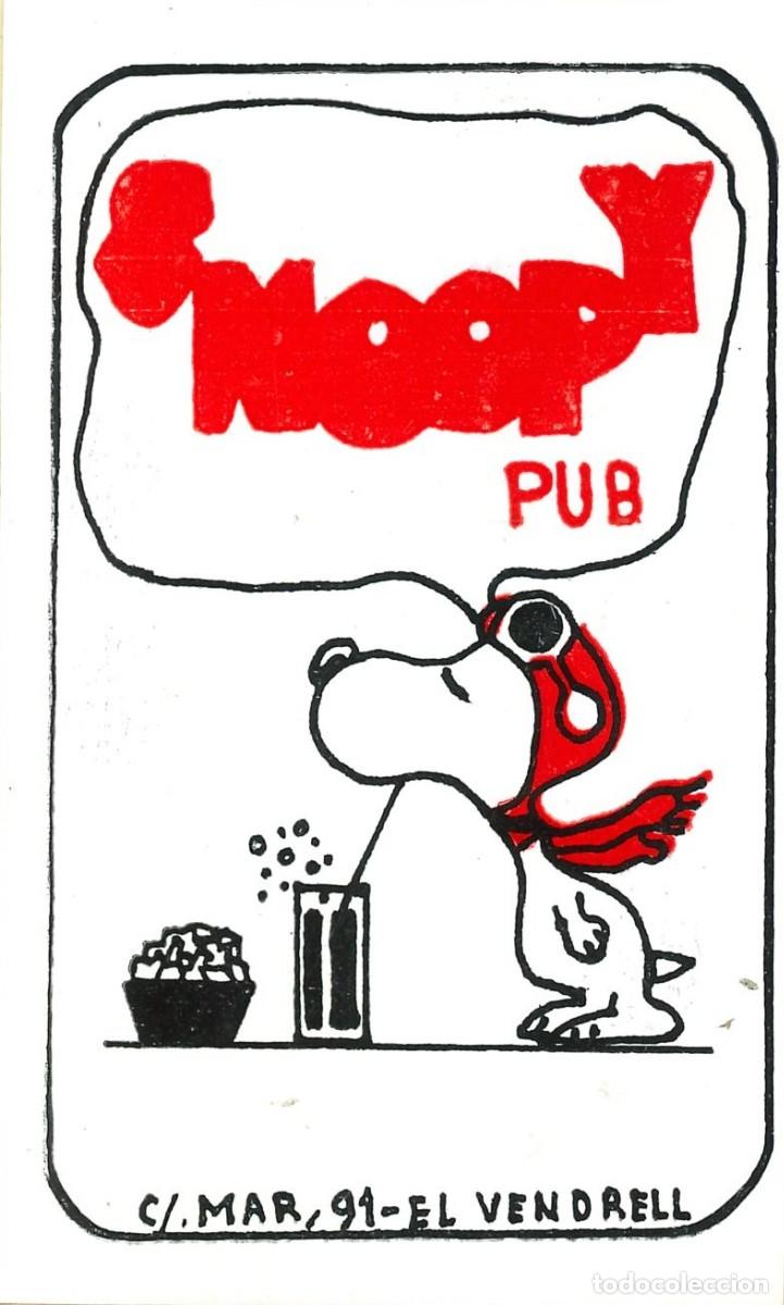 Pegatinas de colecci&oacute;n: PEGATINA - ADHESIVO - DISCO - PUB - SNOOPY - EL VENDRELL (TARRAGONA)