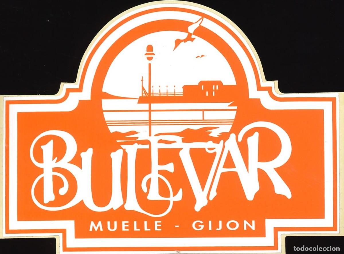 Pegatinas de colecci&oacute;n: PEGATINA - ADHESIVO - RESTAURACION - BULEVAR - MUELLE - GIJON (ASTURIAS)