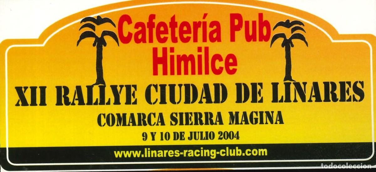 Pegatinas de colecci&oacute;n: PEGATINA - ADHESIVO - RESTAURACION - CAFETERIA PUB HIMILCE - XII RALLYE CIUDAD DE LINARES (2004)