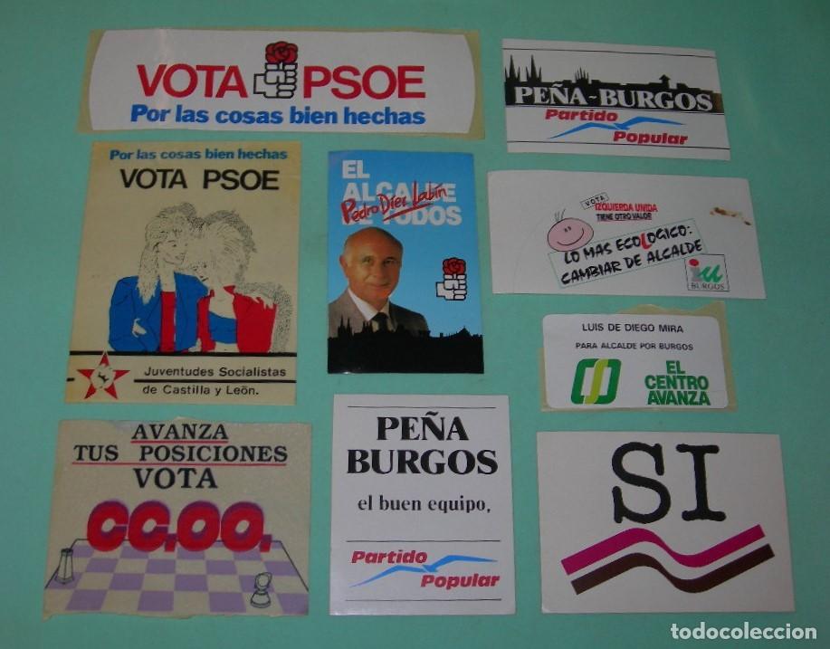 Collection stickers: LOTE DE ANTIGUAS PEGATINAS POL&Iacute;TICAS DESDE LA TRANSICI&Oacute;N - PEGATINA JUVENTUDES SOCIALISTAS ETC -