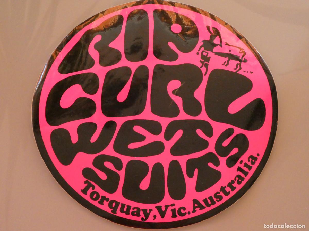 Pegatinas de colecci&oacute;n: PEGATINA DE MARCAS DE ROPA SURF SURFEROS SURFING. GIGANTE. RIP CURL WET SUITS AUSTRALIA