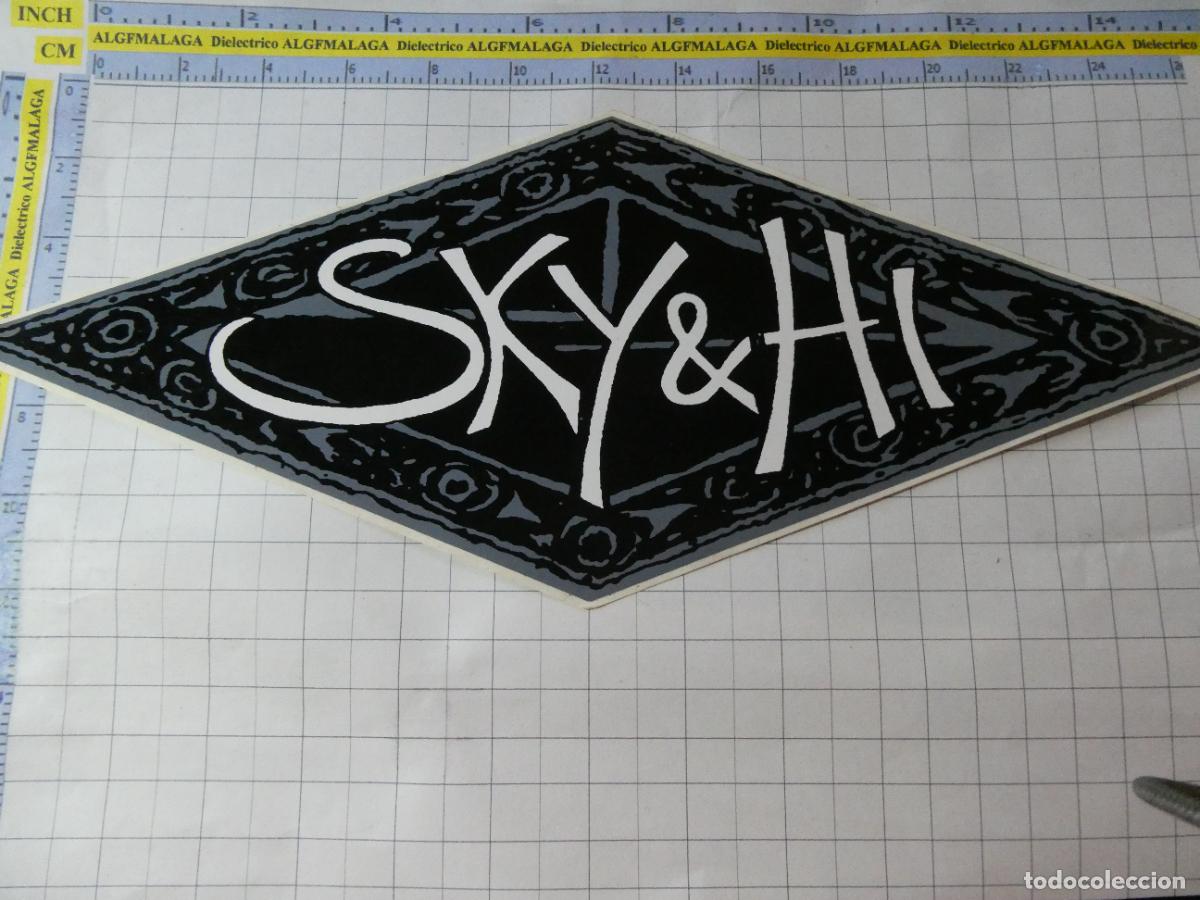Pegatinas de colecci&oacute;n: PEGATINA DE MARCAS DE ROPA. SURF SURFING SKATE SNOWBOARD. SKY & HI. 200