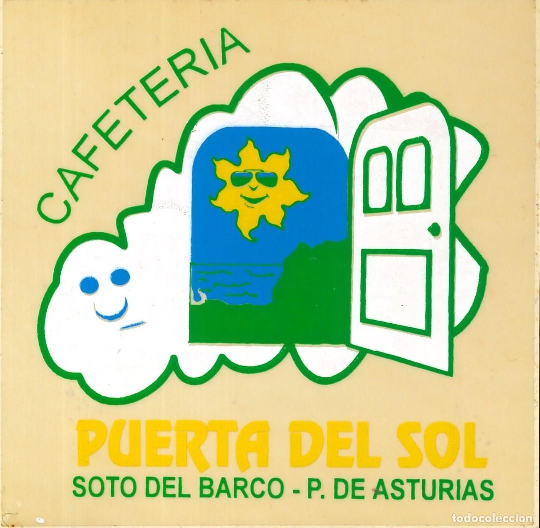 Pegatinas de colecci&oacute;n: PEGATINA - ADHESIVO - RESTAURACION - CAFETERIA PUERTA DEL SOL - SOTO DEL BARCO (ASTURIAS)