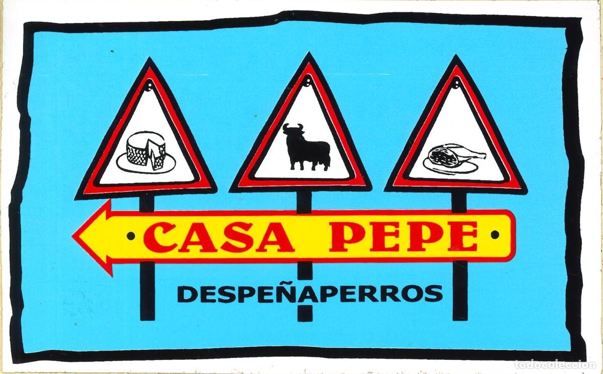 Pegatinas de colecci&oacute;n: PEGATINA - ADHESIVO - RESTAURACION - CASA PEPE - DESPE&Ntilde;APERROS - ALMURADIEL (CIUDAD REAL)