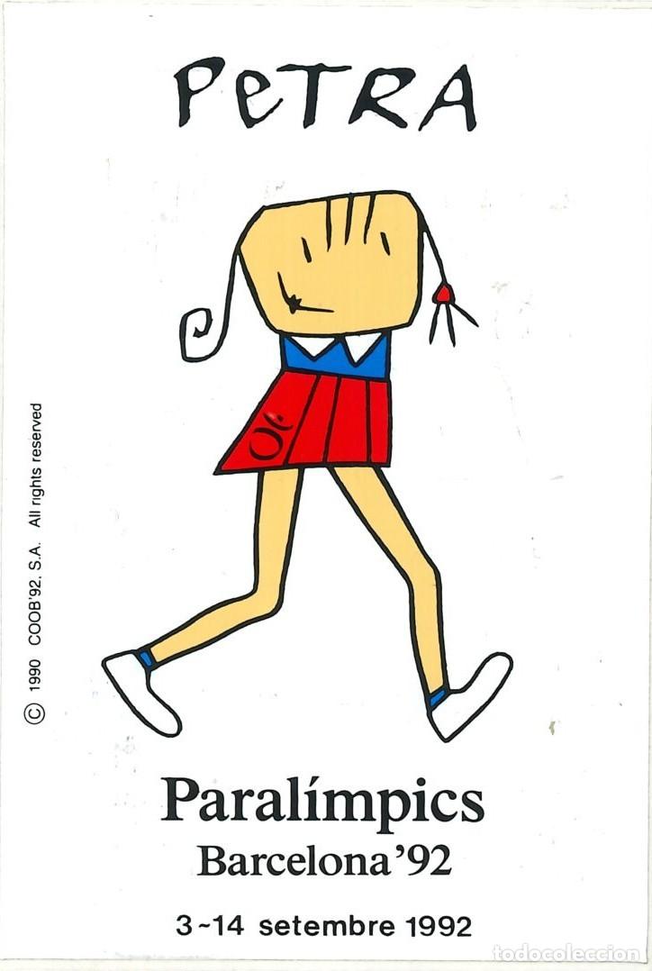 Pegatinas de colecci&oacute;n: PEGATINA - ADHESIVO - OLIMPIADAS BARCELONA 92 - 1992 - PETRA PARALIMPICS - 3-14 SETEMBRE 1992