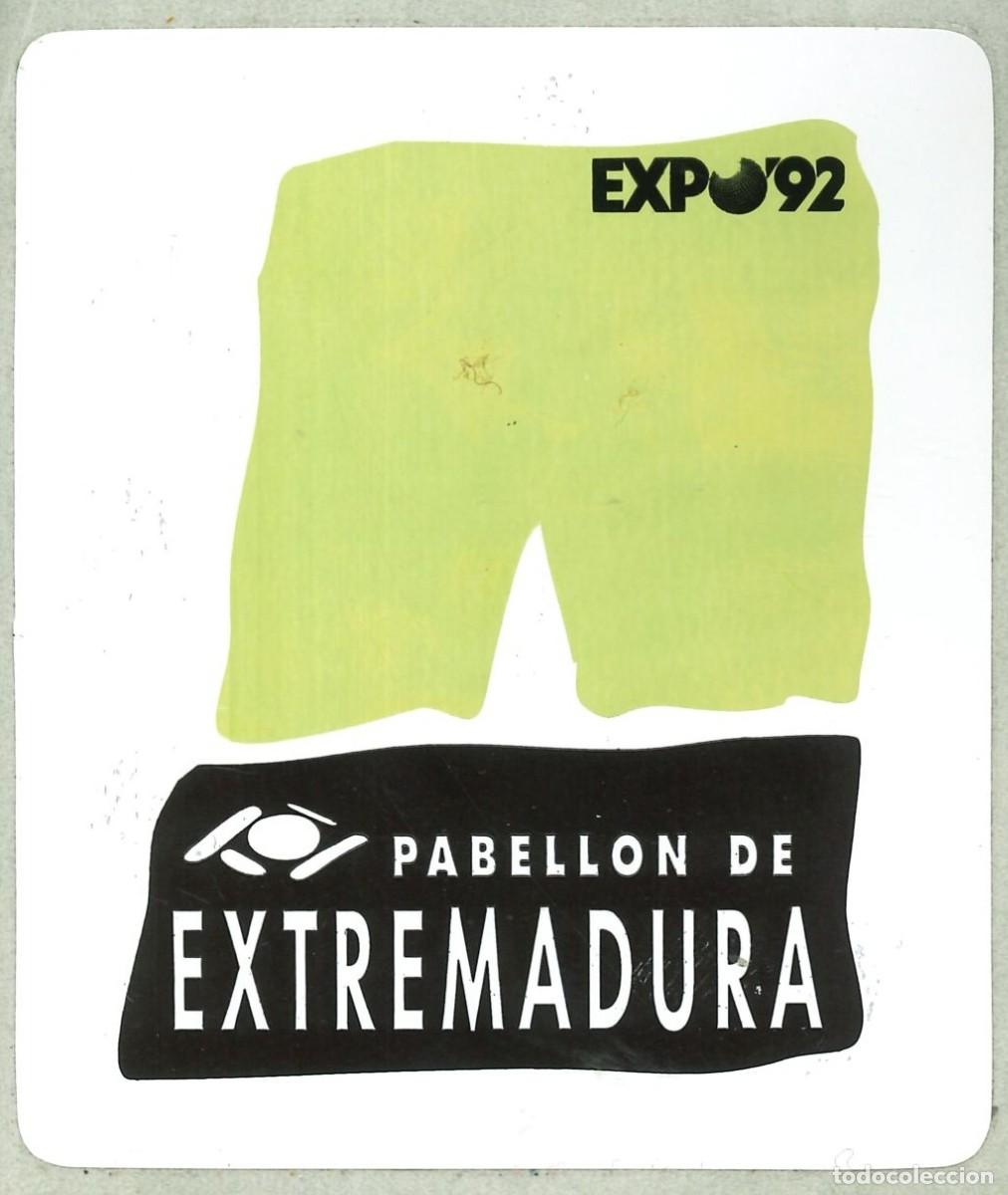 Pegatinas de colecci&oacute;n: PEGATINA - ADHESIVO - EXPO 92 SEVILLA - 1992 - PABELLON DE EXTREMADURA