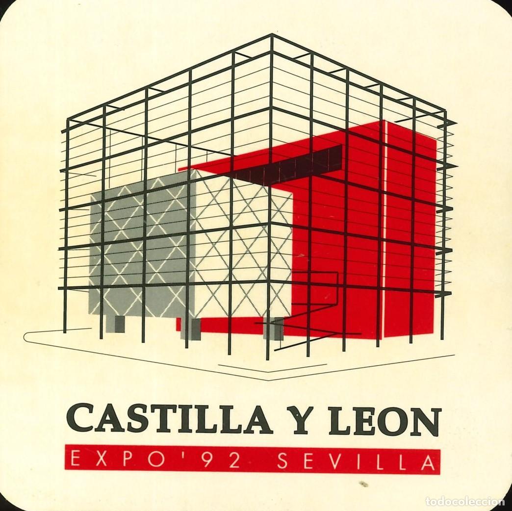 Pegatinas de colecci&oacute;n: PEGATINA - ADHESIVO - EXPO 92 SEVILLA - 1992 - PABELLON DE CASTILLA Y LEON