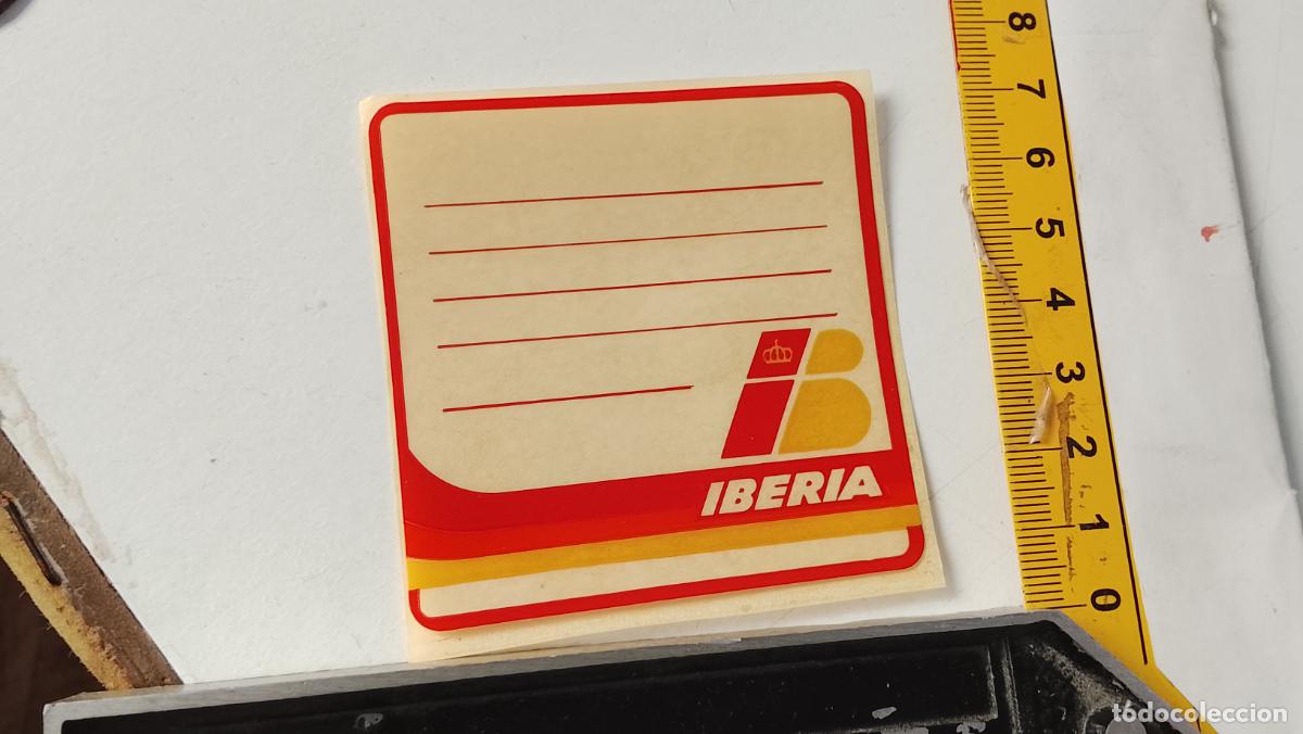 Pegatinas de colecci&oacute;n: PEGATINA ANTIGUA IBERIA LINEA AEREAS , AVIONES . AVION .