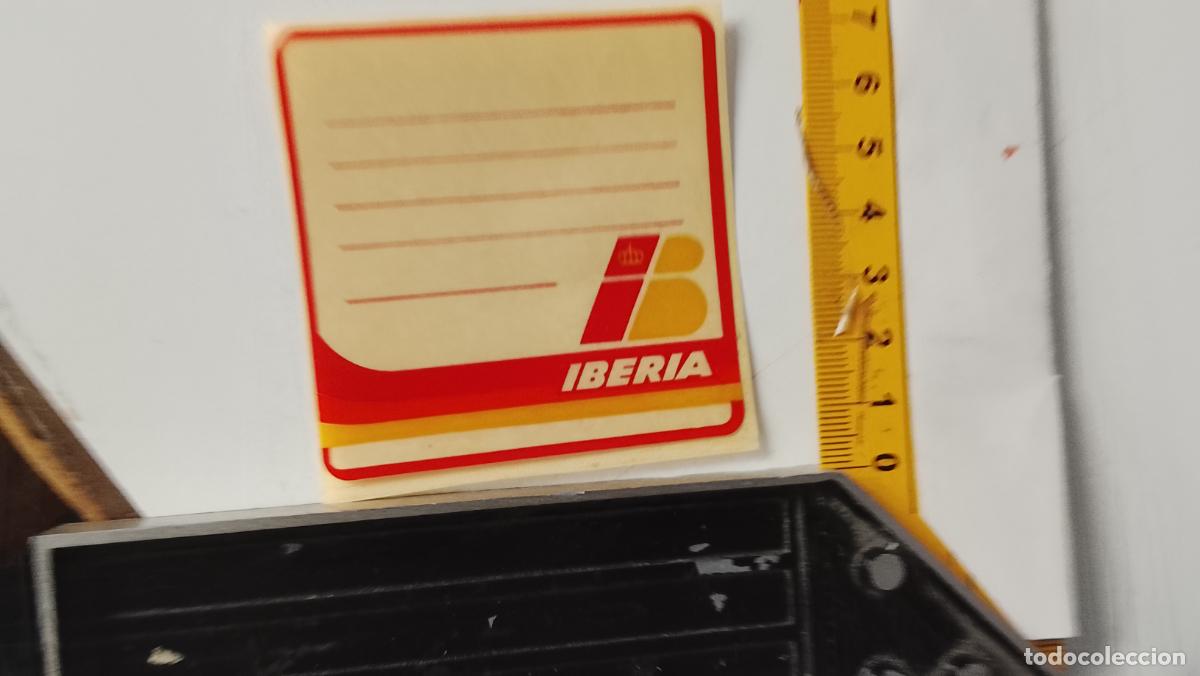 Pegatinas de colecci&oacute;n: PEGATINA ANTIGUA IBERIA LINEA AEREAS , AVIONES . AVION .
