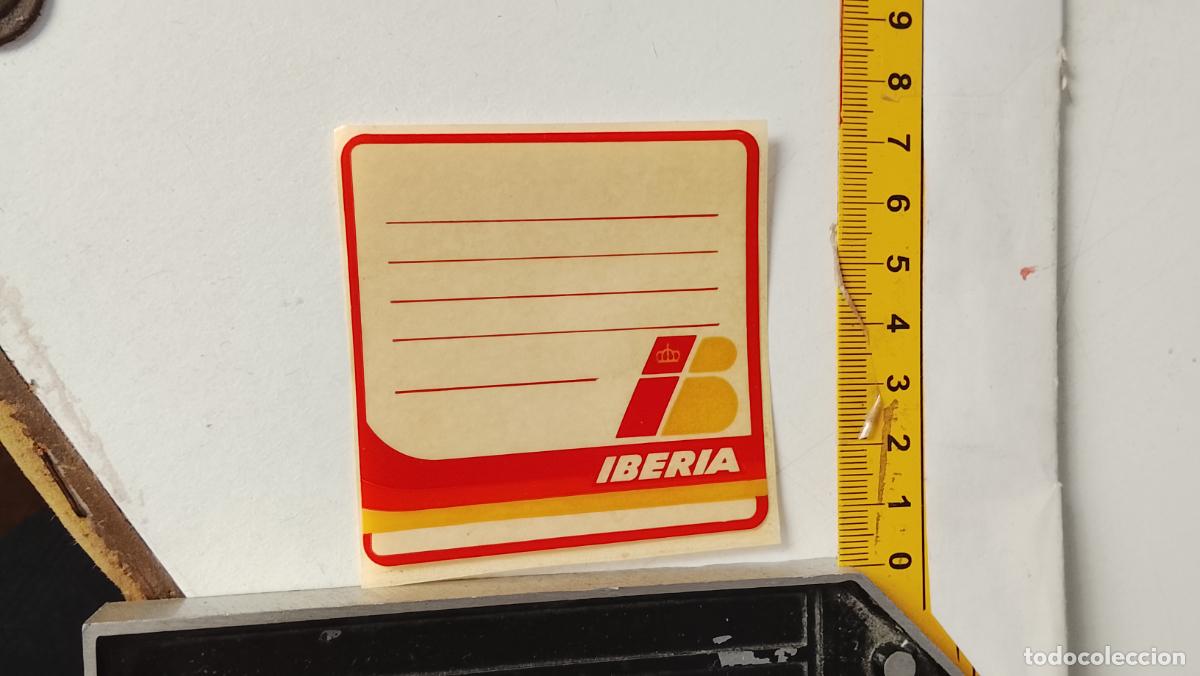 Pegatinas de colecci&oacute;n: PEGATINA ANTIGUA IBERIA LINEA AEREAS , AVIONES . AVION .