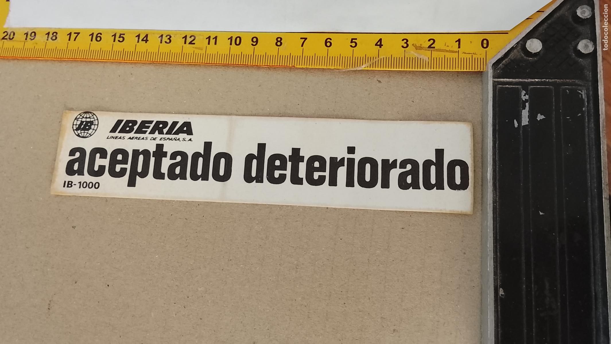 Pegatinas de colecci&oacute;n: PEGATINA ANTIGUA IBERIA LINEA AEREAS , AVIONES . AVION .