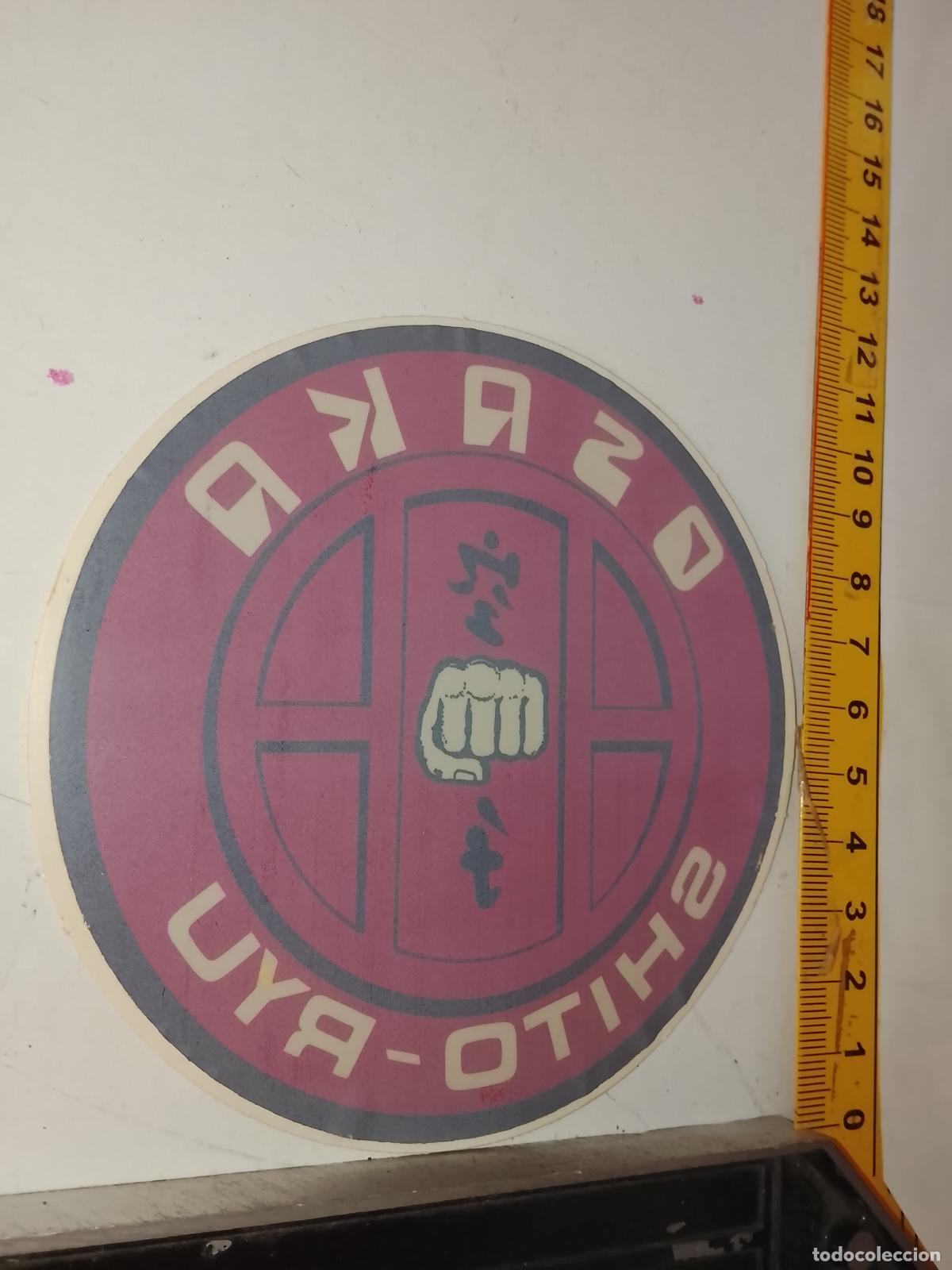 Pegatinas de colecci&oacute;n: PEGATINA ANTIGUA KARATE OZAKA SHITO RYU PARA CRISTAL