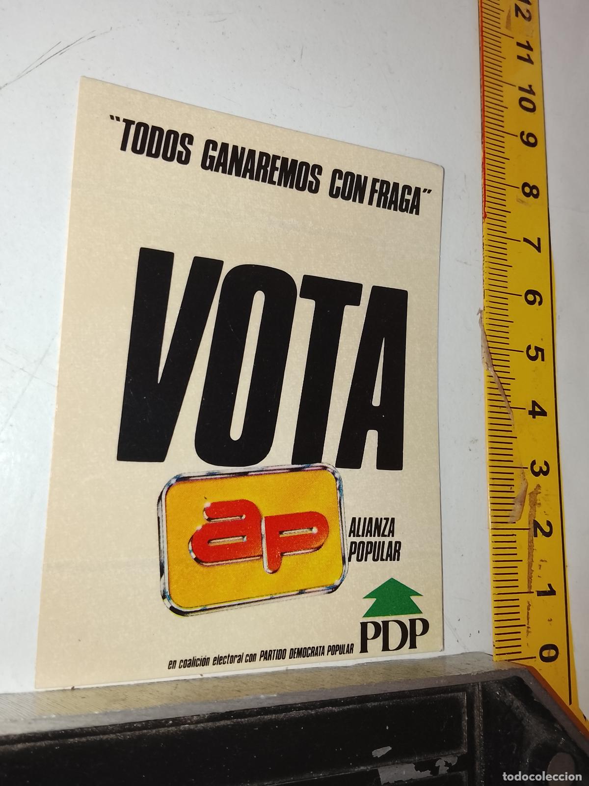 Pegatinas de colecci&oacute;n: PEGATINA ANTIGUA POLITICA ELECCIONES SINDICATOS PARTIDOS POLITICOS