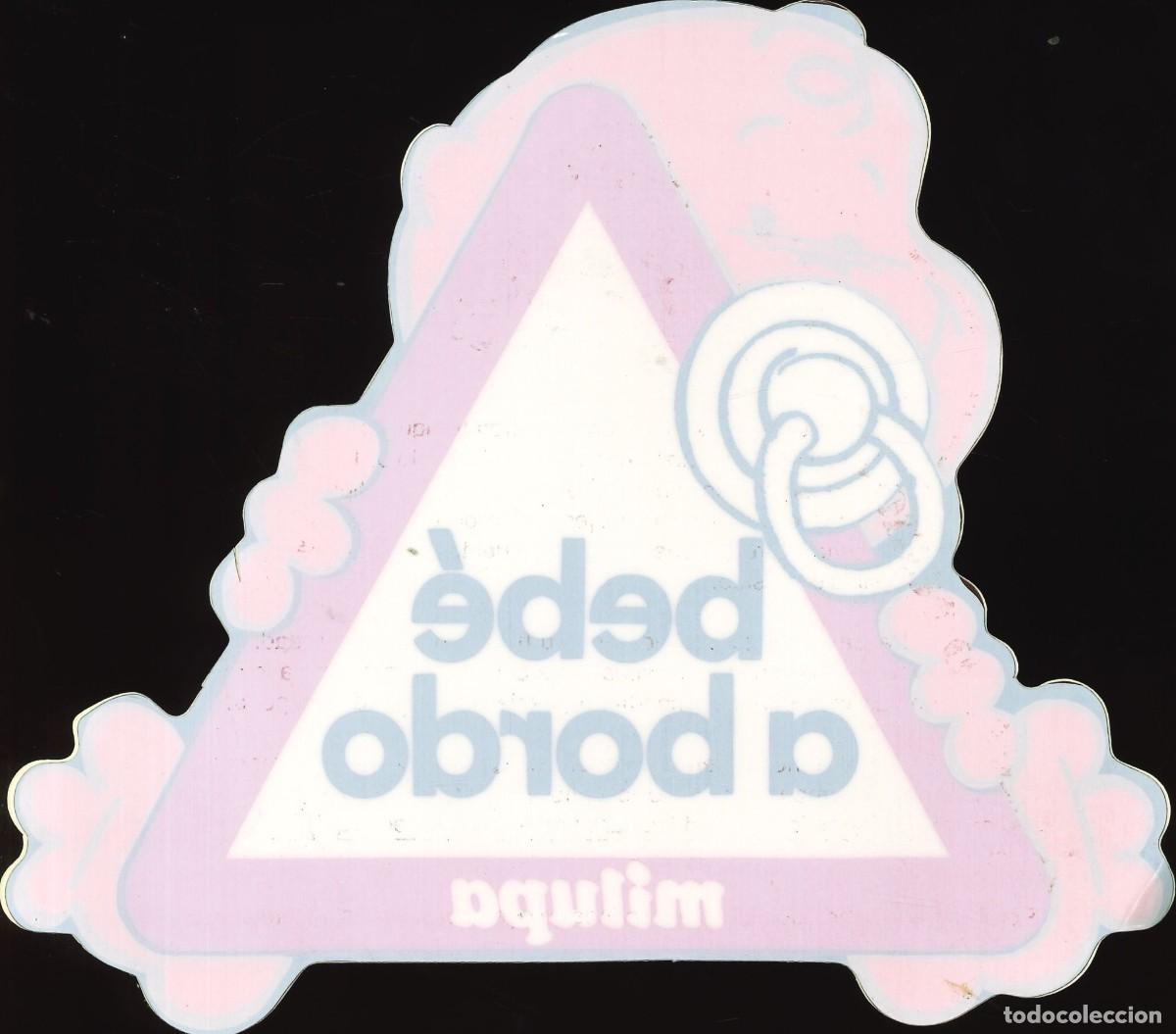 Pegatinas de colecci&oacute;n: PEGATINA - ADHESIVO - BEBE A BORDO - MILUPA - CRISTAL