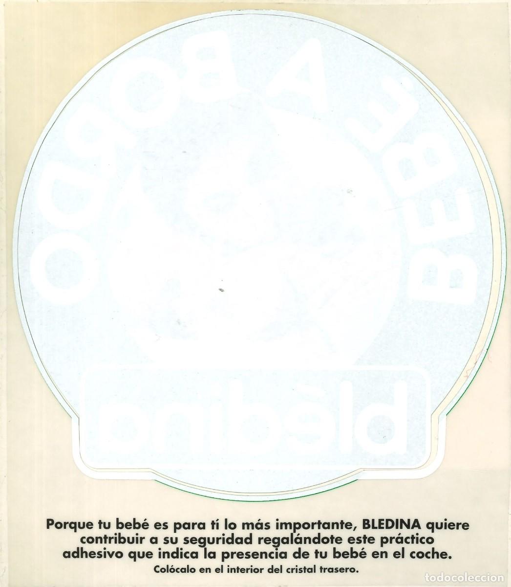 Pegatinas de colecci&oacute;n: PEGATINA - ADHESIVO - BEBE A BORDO - BLEDINA - CRISTAL