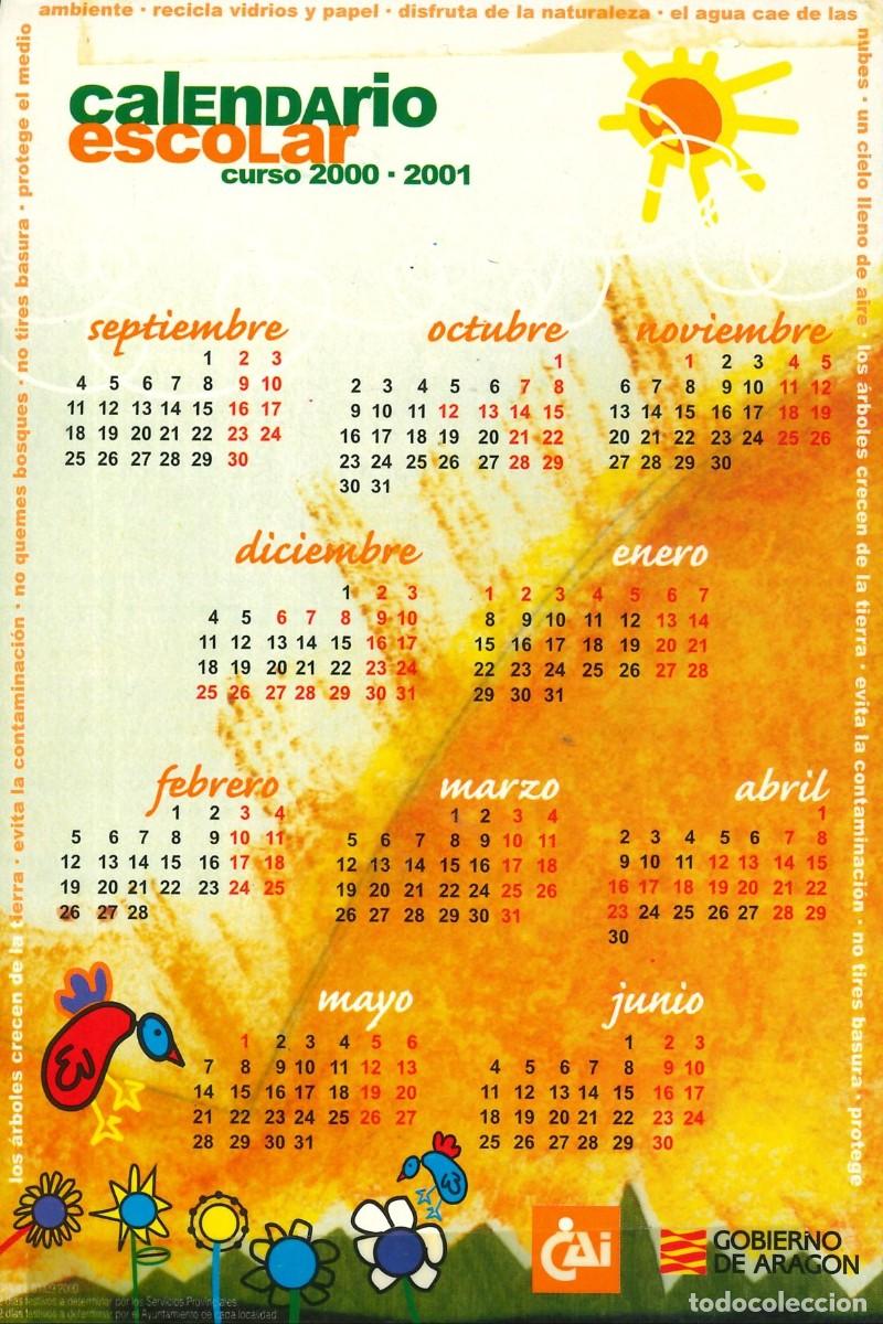 Pegatinas de colecci&oacute;n: PEGATINA - ADHESIVO - CALENDARIO - 2000-2001 - ESCOLAR - CAI