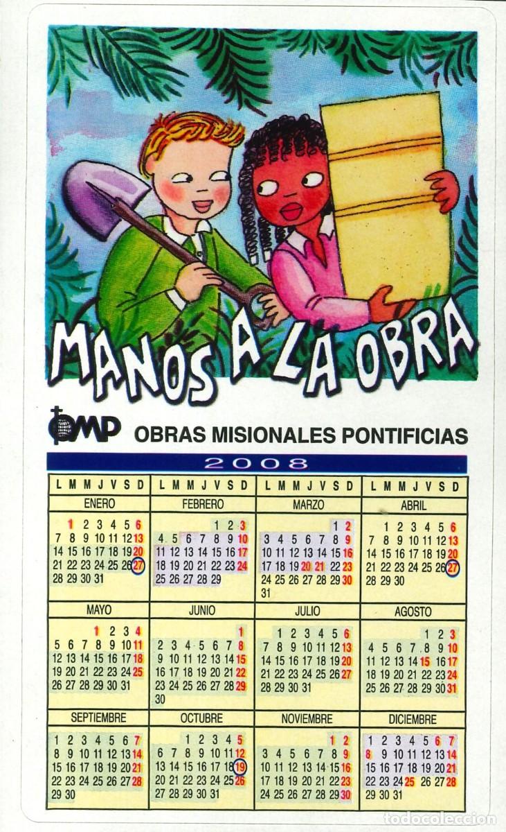 Pegatinas de colecci&oacute;n: PEGATINA - ADHESIVO - CALENDARIO - 2008 - OMP - OBRAS MISIONALES PONTIFICIAS