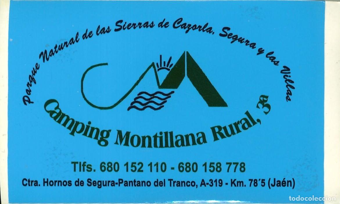 Pegatinas de colecci&oacute;n: PEGATINA - ADHESIVO - CAMPING - ANDALUCIA - MONTILLANA RURAL (JAEN)