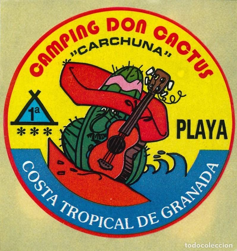 Pegatinas de colecci&oacute;n: PEGATINA - ADHESIVO - CAMPING - ANDALUCIA - DON CACTUS - COSTA TROPICAL GRANADA - CARCHUNA (GRANADA)