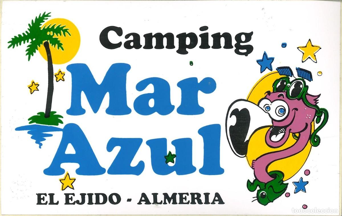 Pegatinas de colecci&oacute;n: PEGATINA - ADHESIVO - CAMPING - ANDALUCIA - MAR AZUL - EL EJIDO (ALMERIA)