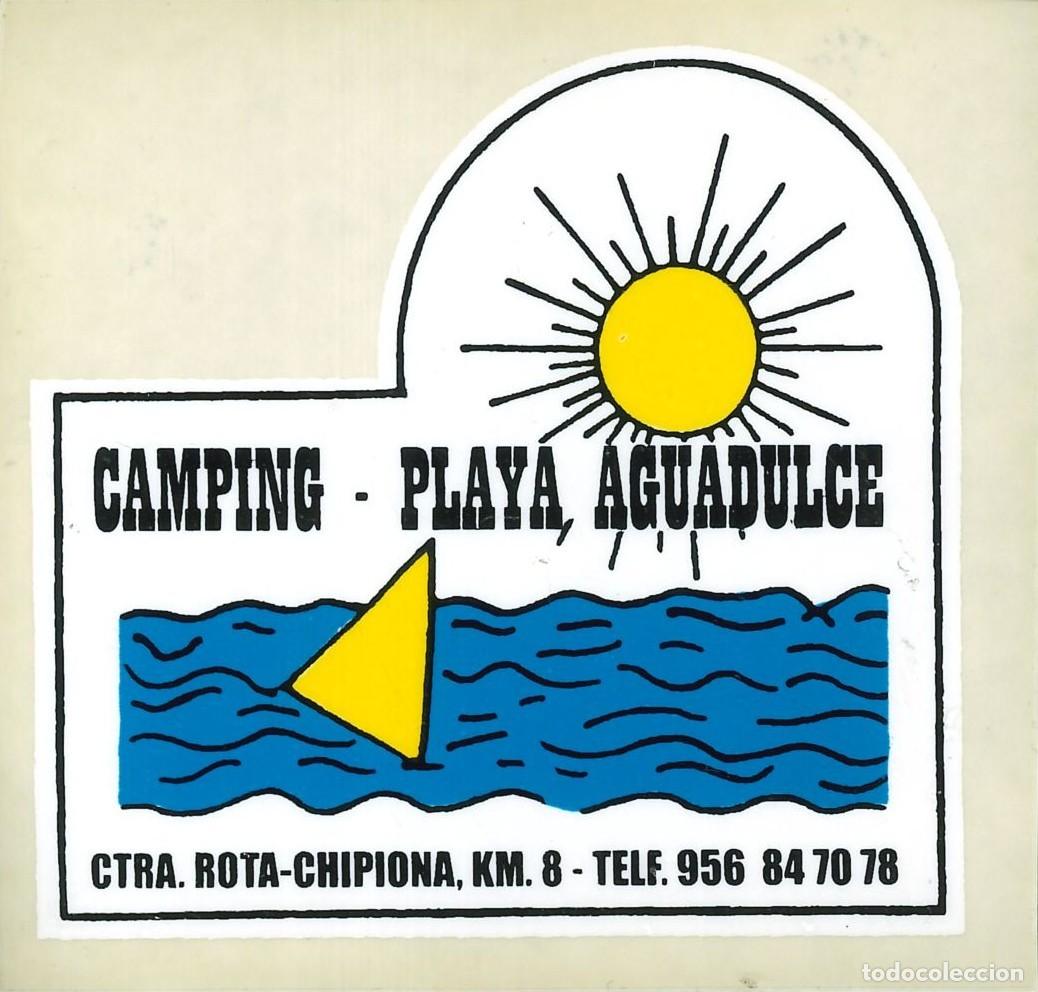 Pegatinas de colecci&oacute;n: PEGATINA - ADHESIVO - CAMPING - ANDALUCIA - PLAYA AGUADULCE - ROTA (CADIZ)