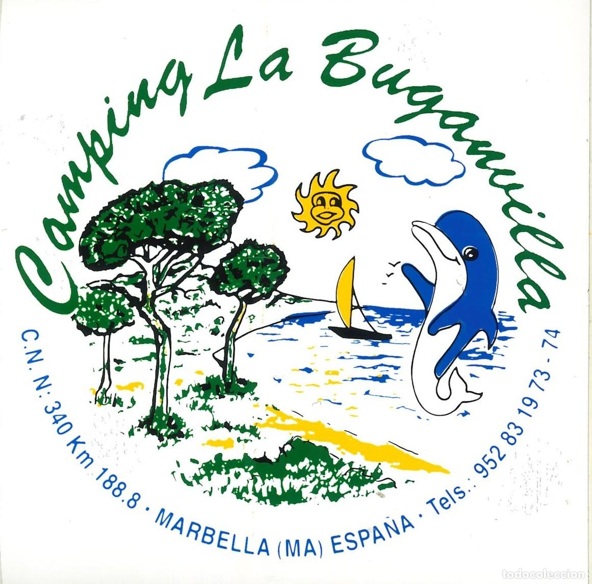 Pegatinas de colecci&oacute;n: PEGATINA - ADHESIVO - CAMPING - ANDALUCIA - LA BUGANVILLA - MARBELLA (MALAGA)
