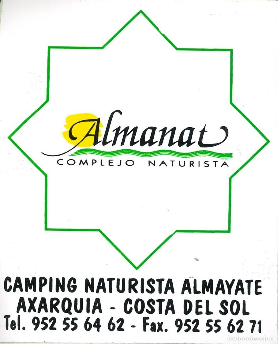 Pegatinas de colecci&oacute;n: PEGATINA - ADHESIVO - CAMPING - ANDALUCIA - ALMANAT - AXARQUIA (MALAGA)