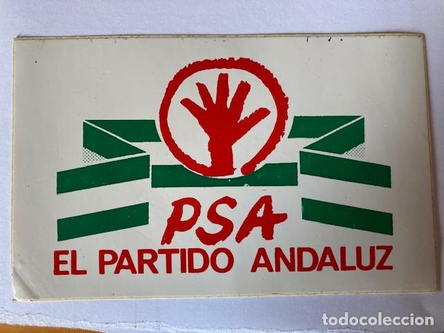 Pegatinas de colecci&oacute;n: PEGATINA PSA EL PARTIDO ANDALUZ