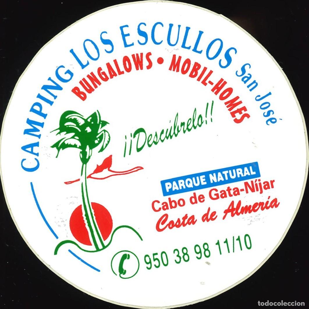 Pegatinas de colecci&oacute;n: PEGATINA - ADHESIVO - CAMPING - ANDALUCIA - LOS ESCULLOS - SAN JOSE (ALMERIA)