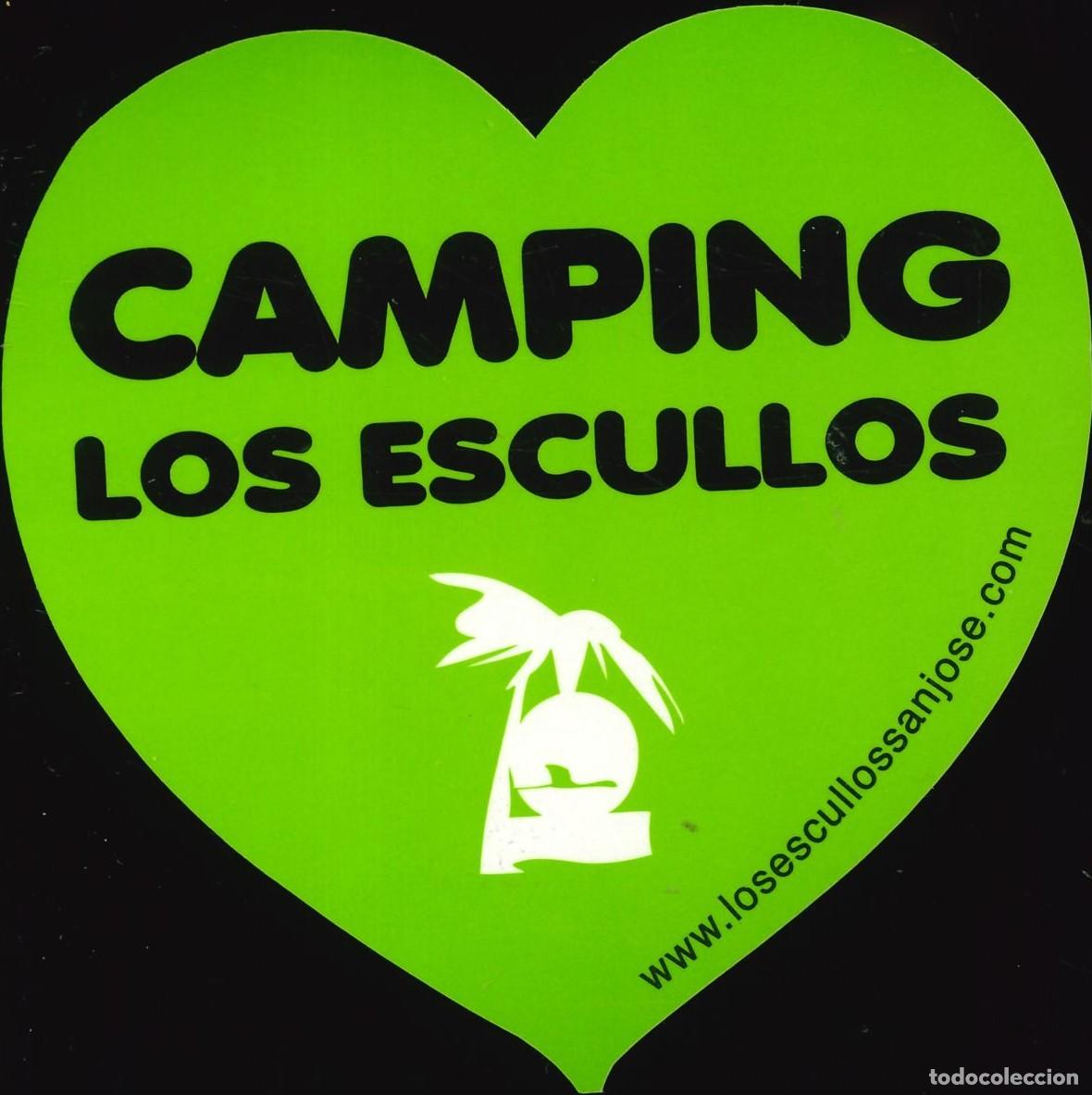 Pegatinas de colecci&oacute;n: PEGATINA - ADHESIVO - CAMPING - ANDALUCIA - LOS ESCULLOS - SAN JOSE (ALMERIA)