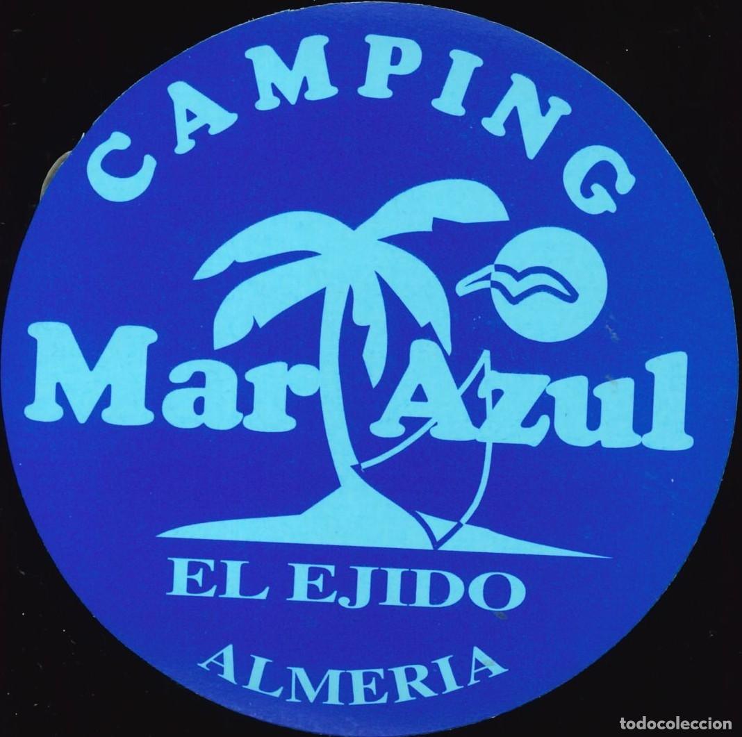 Pegatinas de colecci&oacute;n: PEGATINA - ADHESIVO - CAMPING - ANDALUCIA - MAR AZUL - EL EJIDO (ALMERIA)