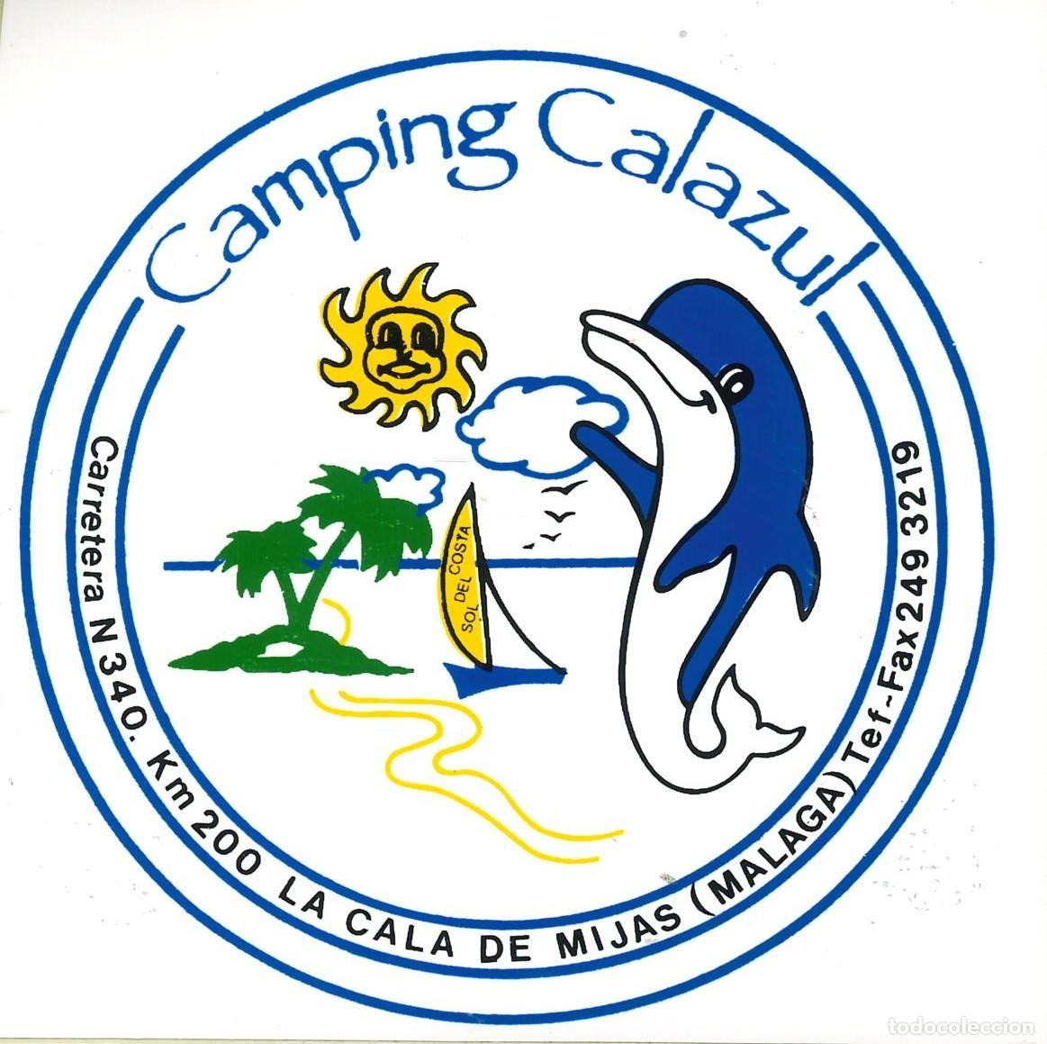Pegatinas de colecci&oacute;n: PEGATINA - ADHESIVO - CAMPING - ANDALUCIA - CALAZUL - LA CALA DE MIJAS (MALAGA)
