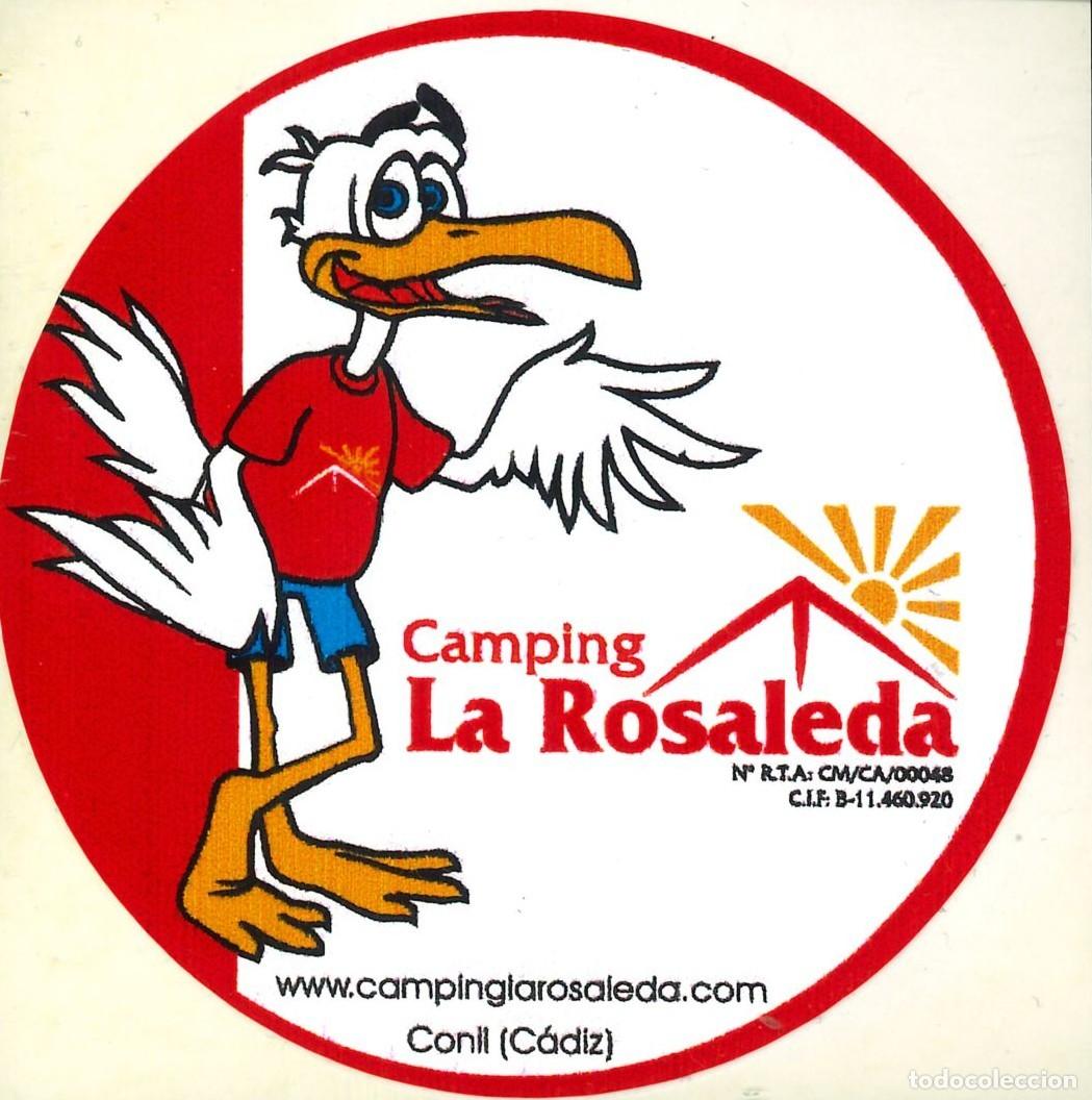 Pegatinas de colecci&oacute;n: PEGATINA - ADHESIVO - CAMPING - ANDALUCIA - LA ROSALEDA - CONIL (CADIZ)