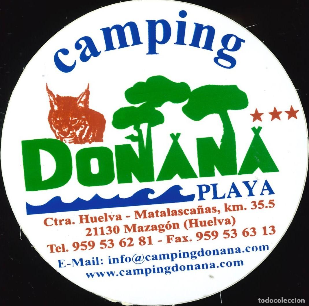Pegatinas de colecci&oacute;n: PEGATINA - ADHESIVO - CAMPING - ANDALUCIA - DO&Ntilde;ANA - MAZAGON (HUELVA)