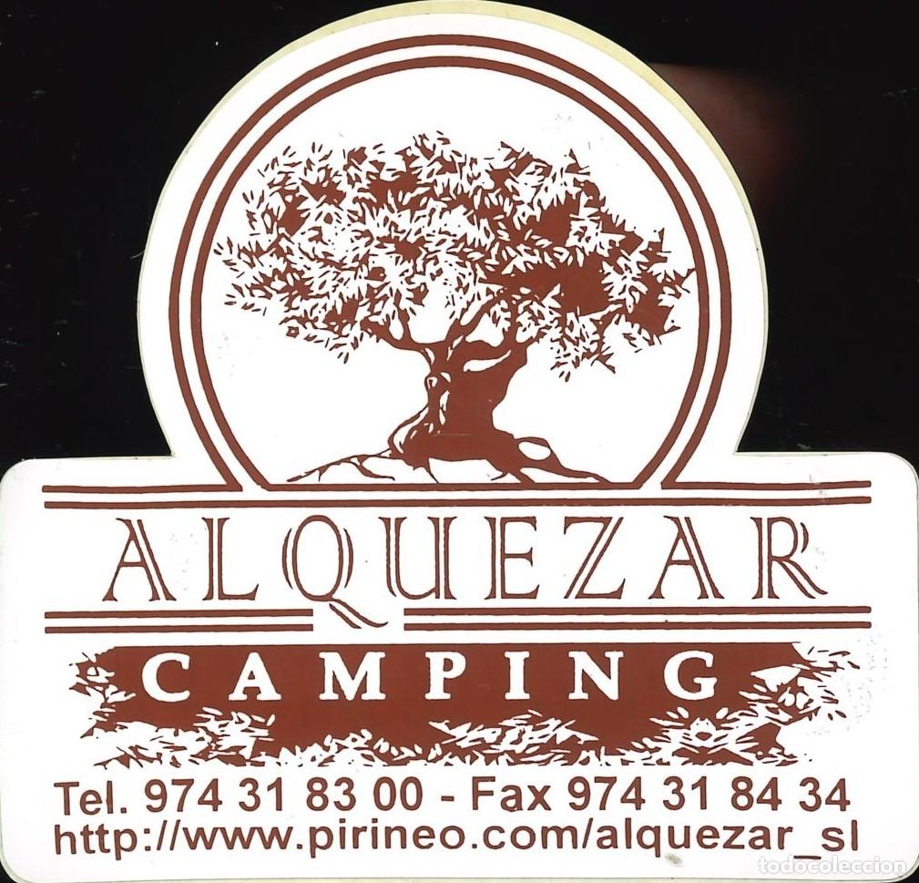 Pegatinas de colecci&oacute;n: PEGATINA - ADHESIVO - CAMPING - ARAGON - ALQUEZAR (HUESCA)