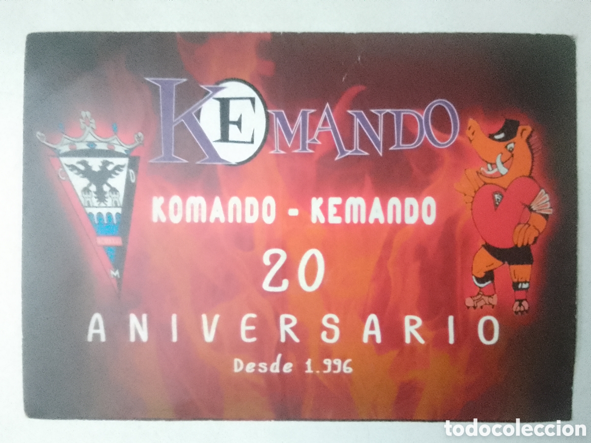 Pegatinas de colecci&oacute;n: Pegatina 20 ANIVERSARIO KONANDO = KEMANDO Pe&ntilde;a C.D. Mirand&eacute;s.