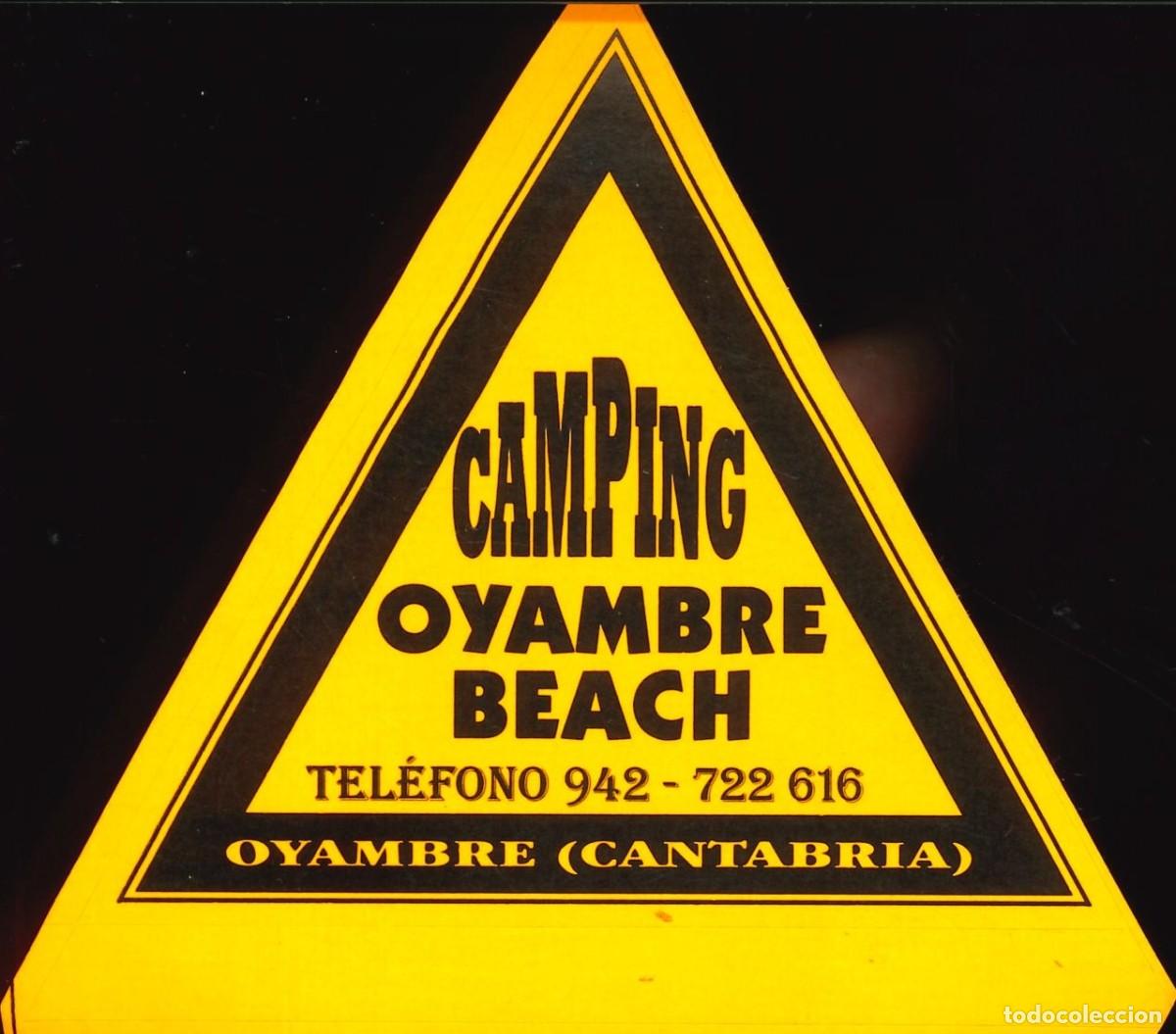 Pegatinas de colecci&oacute;n: PEGATINA - ADHESIVO - CAMPING - CANTABRIA - OYAMBRE BEACH - OYAMBRE (SANTANDER)