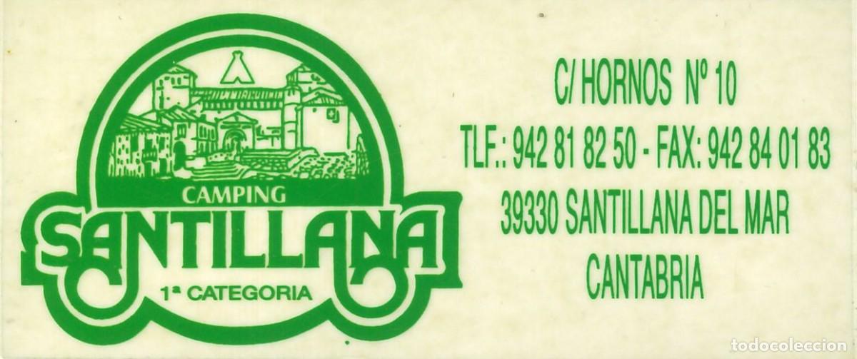 Pegatinas de colecci&oacute;n: PEGATINA - ADHESIVO - CAMPING - CANTABRIA - SANTILLANA (SANTANDER)