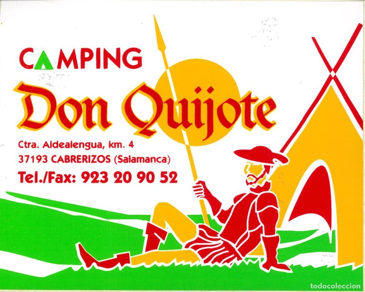 Pegatinas de colecci&oacute;n: PEGATINA - ADHESIVO - CAMPING - CASTILLA Y LEON - DON QUIJOTE - CABRERIZOS (SALAMANCA)