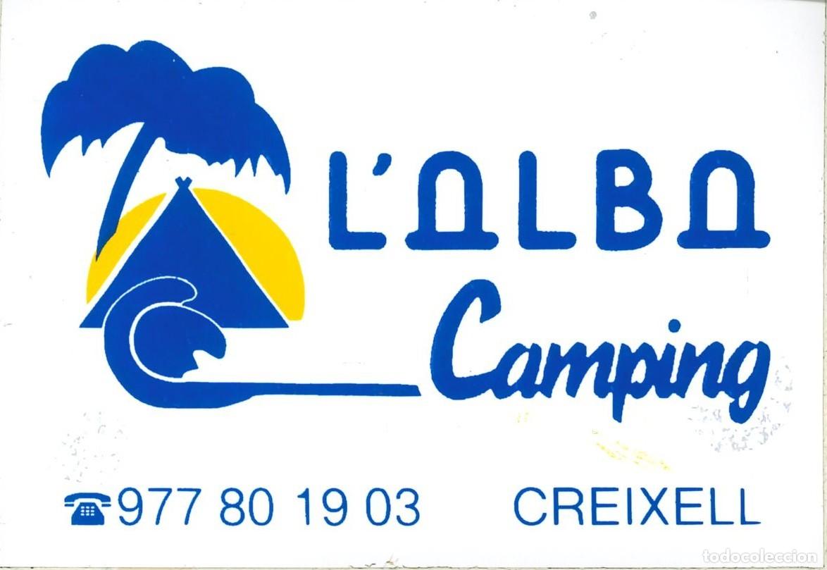 Pegatinas de colecci&oacute;n: PEGATINA - ADHESIVO - CAMPING - CATALU&Ntilde;A - L'ALBA - CREIXELL (TARRAGONA)