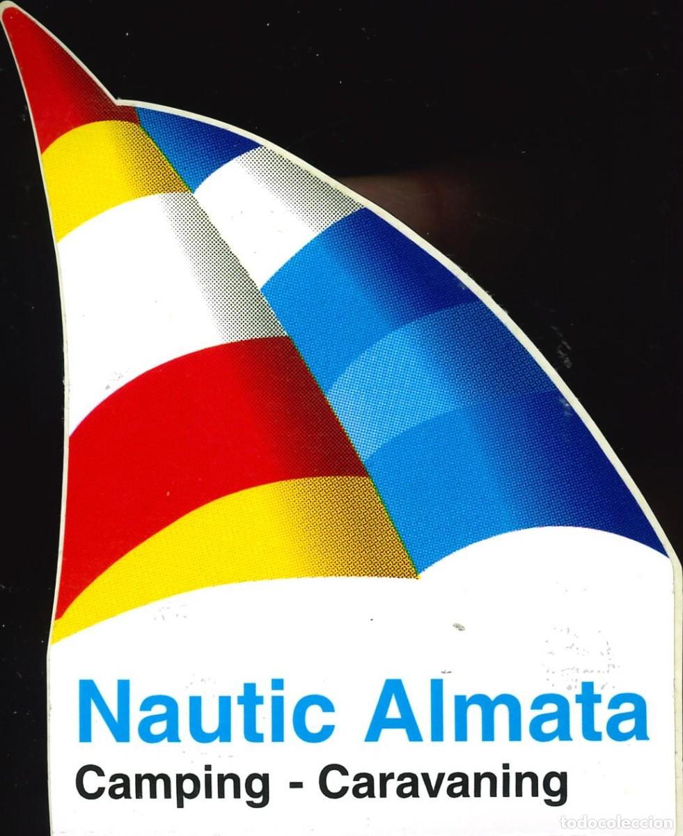 Pegatinas de colecci&oacute;n: PEGATINA - ADHESIVO - CAMPING - CATALU&Ntilde;A - NAUTIC ALMATA - CASTELLO DE EMPURIES (GIRONA)