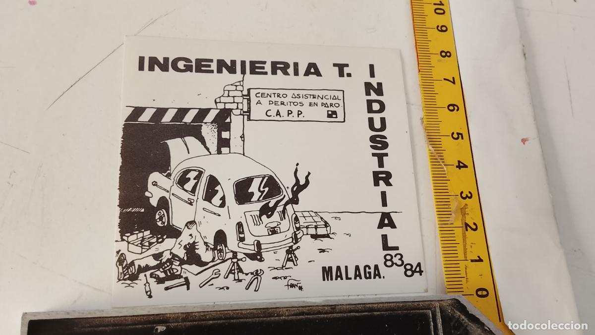 Adesivi di collezione: PEGATINA ANTIGUA UNIVERSITARIA INGENIERIA T INDUSTRIAL MALAGA 1883 1984