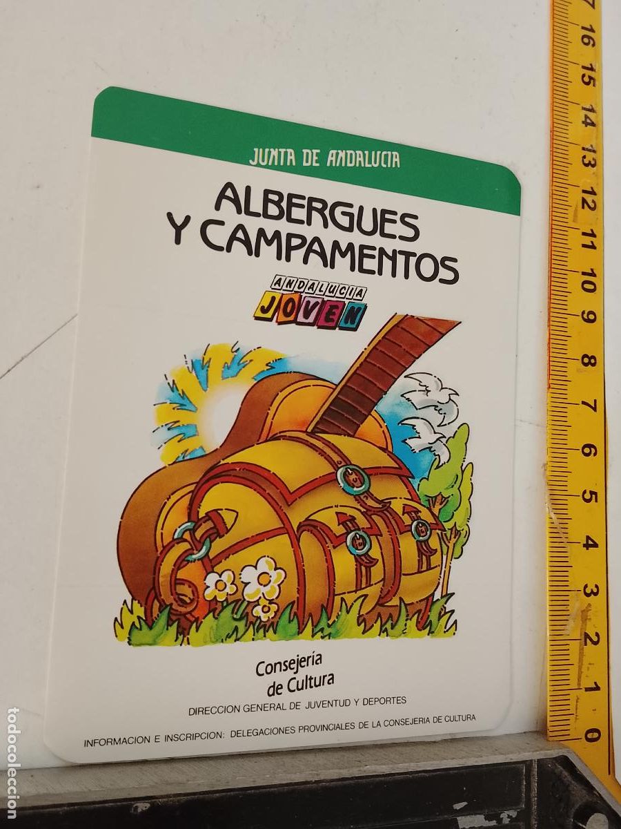 Pegatinas de colecci&oacute;n: PEGATINA ANTIGUA CONSEJERIA CULTURA ANDALUCIA ALBERGUES Y CAMPAMENTOS JUVENTUD Y DEPORTES